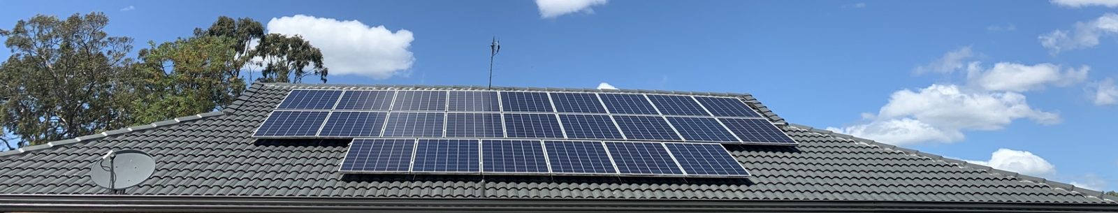 24-panel solar system installed on a tiled residential roof, Brisbane Northside